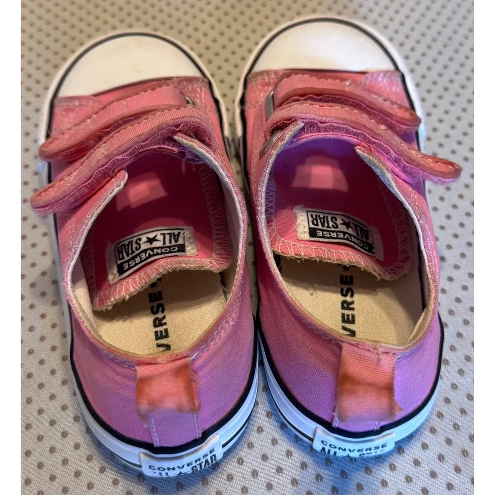 Converse Chuck Taylor All Star Pink Canvas Infant Shoes 709447F Size 9 Toddler